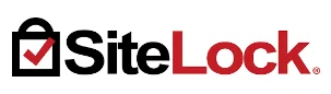 A black and red logo for the site leader